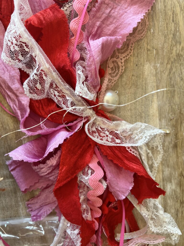 ribbons secured with twisted wire